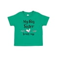 thumbnail image 1 of Inktastic My Big Sister Loves Me Heart Boys or Girls Baby T-Shirt, 1 of 5