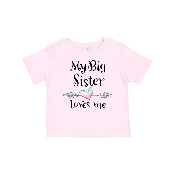 Inktastic My Big Sister Loves Me Heart Boys or Girls Baby T-Shirt