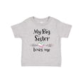 thumbnail image 1 of Inktastic My Big Sister Loves Me Heart Boys or Girls Baby T-Shirt, 1 of 5