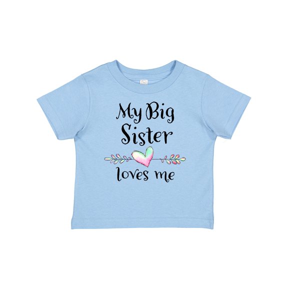 Inktastic My Big Sister Loves Me Heart Boys or Girls Baby T-Shirt