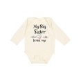 thumbnail image 1 of Inktastic My Big Sister Loves Me- Heart Boys or Girls Long Sleeve Baby Bodysuit, 1 of 5