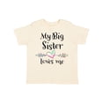 thumbnail image 1 of Inktastic My Big Sister Loves Me- Heart Boys or Girls Toddler T-Shirt, 1 of 5
