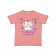 thumbnail image 1 of Inktastic My Big Sister Loves Me- cute unicorn Boys or Girls Toddler T-Shirt, 1 of 5
