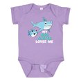 thumbnail image 1 of Inktastic My Big Sister Loves Me with Cute Sharks Boys or Girls Baby Bodysuit, 1 of 5
