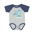 thumbnail image 1 of Inktastic My Big Sister Loves Me with Cute Sharks Boys or Girls Baby Bodysuit, 1 of 5