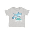 thumbnail image 1 of Inktastic My Big Sister Loves Me with Cute Sharks Boys or Girls Baby T-Shirt, 1 of 5