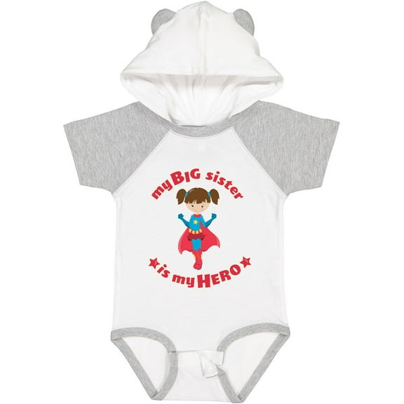 Inktastic My Big Sister is My Hero Boys or Girls Baby Bodysuit