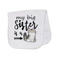thumbnail image 1 of Inktastic My Big Sister is a Cat Baby Burp Cloth, 1 of 3