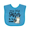 thumbnail image 1 of Inktastic My Big Sister is a Cat Boys or Girls Baby Bib, 1 of 4