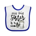 thumbnail image 1 of Inktastic My Big Sister is a Cat Boys or Girls Baby Bib, 1 of 4