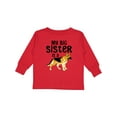 thumbnail image 1 of Inktastic My Big Sister is a German Shepherd Boys or Girls Long Sleeve Toddler T-Shirt, 1 of 5