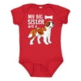 thumbnail image 1 of Inktastic My Big Sister is a Saint Bernard (white) Boys or Girls Baby Bodysuit, 1 of 5