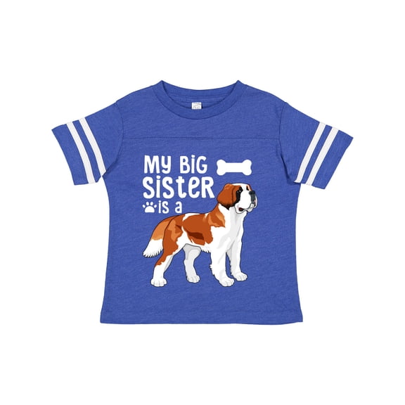 Inktastic My Big Sister is a Saint Bernard (white) Boys or Girls Toddler T-Shirt