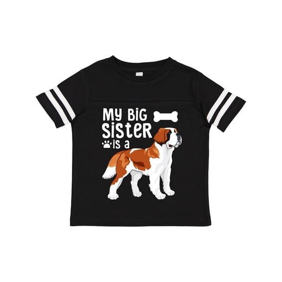 Inktastic My Big Sister is a Saint Bernard (white) Boys or Girls Toddler T-Shirt