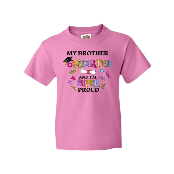 Inktastic My Brother Graduated and I'm Super Proud Youth T-Shirt
