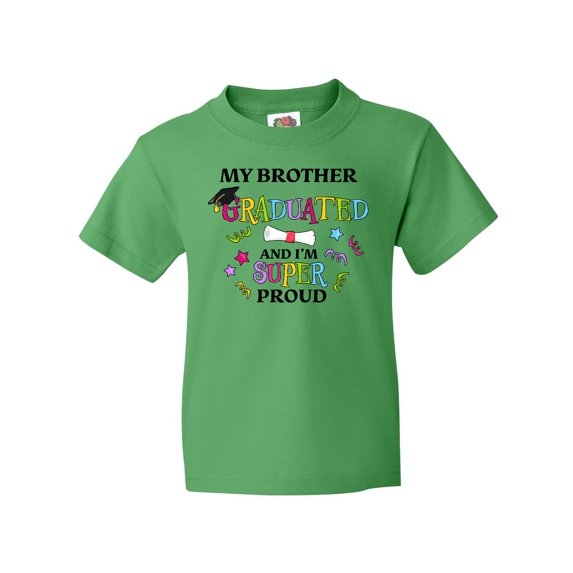 Inktastic My Brother Graduated and I'm Super Proud Youth T-Shirt