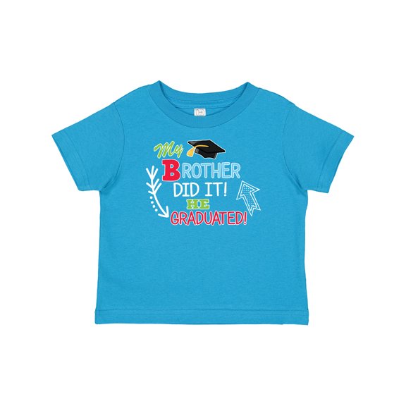 Inktastic My Brother Graduated with Cap and Arrows Boys Baby T-Shirt