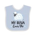thumbnail image 1 of Inktastic My Busia Loves Me Baby Lamb Boys or Girls Baby Bib, 1 of 4