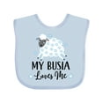 thumbnail image 1 of Inktastic My Busia Loves Me Baby Lamb Boys or Girls Baby Bib, 1 of 4