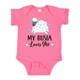 thumbnail image 1 of Inktastic My Busia Loves Me Baby Lamb Boys or Girls Baby Bodysuit, 1 of 5