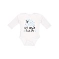 thumbnail image 1 of Inktastic My Busia Loves Me Baby Lamb Boys or Girls Long Sleeve Baby Bodysuit, 1 of 5