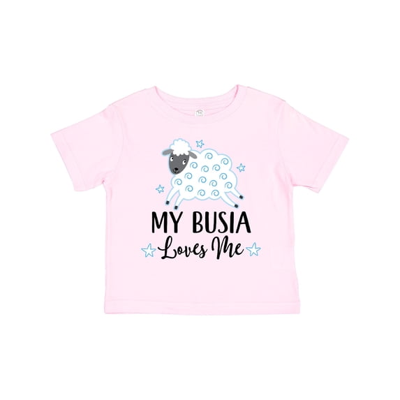 Inktastic My Busia Loves Me Baby Lamb Boys or Girls Toddler T-Shirt