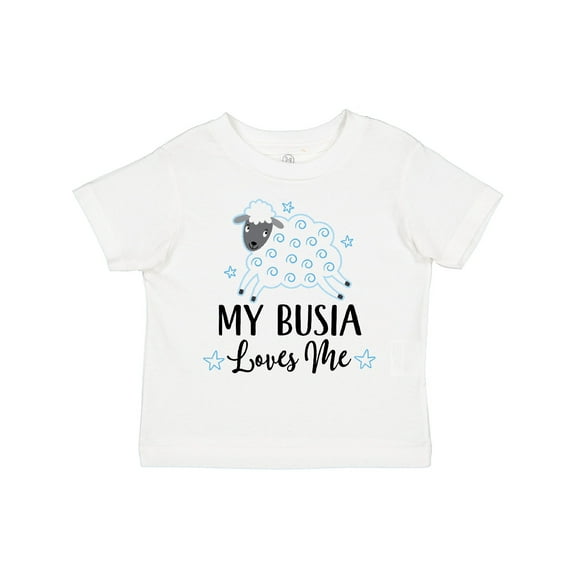 Inktastic My Busia Loves Me Baby Lamb Boys or Girls Toddler T-Shirt