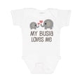 thumbnail image 1 of Inktastic My Busia Loves Me Childs Boys or Girls Baby Bodysuit, 1 of 5