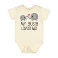 thumbnail image 1 of Inktastic My Busia Loves Me Childs Boys or Girls Baby Bodysuit, 1 of 5