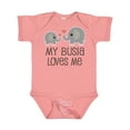 thumbnail image 1 of Inktastic My Busia Loves Me Childs Boys or Girls Baby Bodysuit, 1 of 5