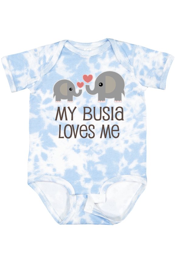 My Busia Loves Me Childs Boys or Girls Baby Bodysuit