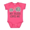thumbnail image 1 of Inktastic My Busia Loves Me Childs Boys or Girls Baby Bodysuit, 1 of 5