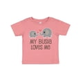 thumbnail image 1 of Inktastic My Busia Loves Me Childs Boys or Girls Baby T-Shirt, 1 of 5