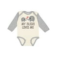 thumbnail image 1 of Inktastic My Busia Loves Me Childs Boys or Girls Long Sleeve Baby Bodysuit, 1 of 5