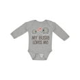 thumbnail image 1 of Inktastic My Busia Loves Me Childs Boys or Girls Long Sleeve Baby Bodysuit, 1 of 5