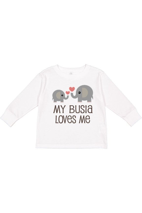 My Busia Loves Me Childs Boys or Girls Long Sleeve Toddler T-Shirt