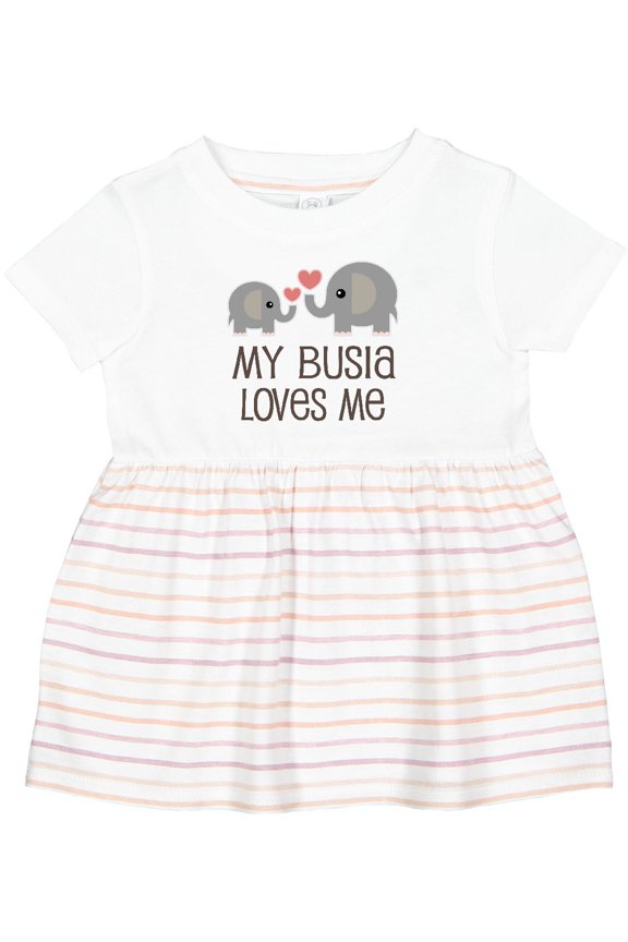 My Busia Loves Me Childs Girls Baby Dress