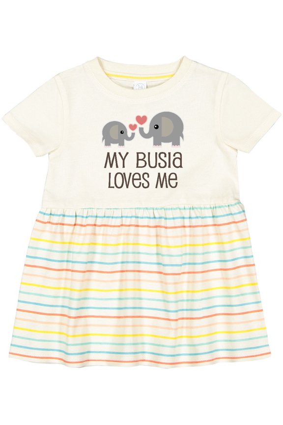 My Busia Loves Me Childs Girls Baby Dress