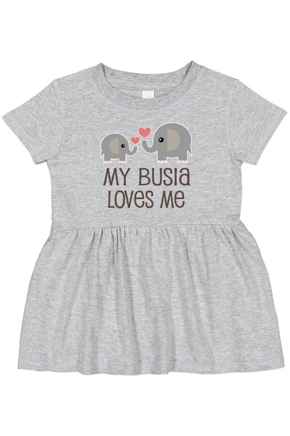 My Busia Loves Me Childs Girls Baby Dress