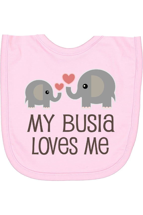 My Busia Loves Me Childs Newborn Bib