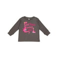 thumbnail image 1 of Inktastic My Busia Loves Me Girl Dinosaur Girls Long Sleeve Toddler T-Shirt, 1 of 5