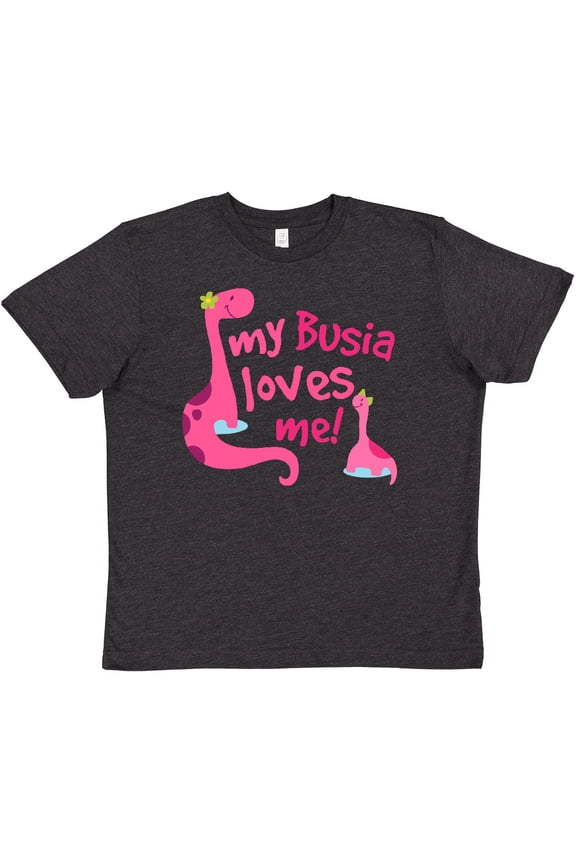 My Busia Loves Me Girl Dinosaur Youth T-Shirt