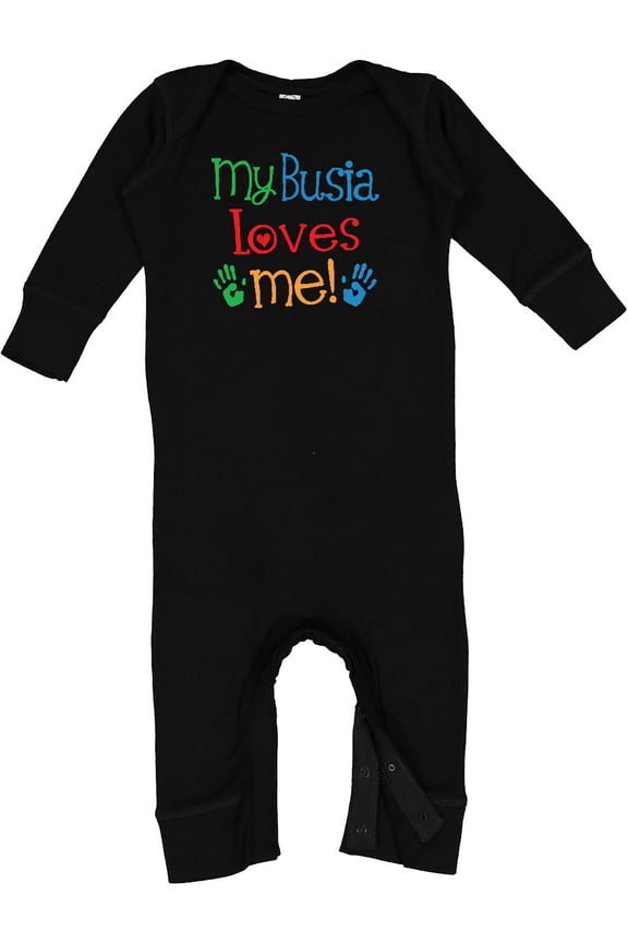 My Busia Loves Me Grandkids Baby Romper Coveralls