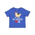 thumbnail image 1 of Inktastic My Chickens Love Me Boys or Girls Toddler T-Shirt, 1 of 5