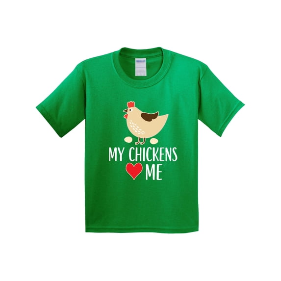 Inktastic My Chickens Love Me Youth T-Shirt