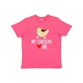 thumbnail image 1 of Inktastic My Chickens Love Me Youth T-Shirt, 1 of 5