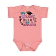 thumbnail image 1 of Inktastic My Cousin Graduated with Cap and Arrows Girls Baby Bodysuit, 1 of 5