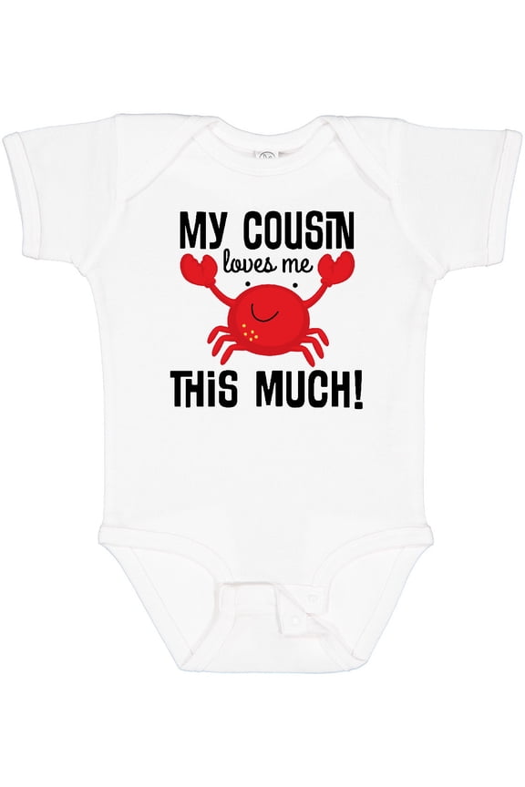My Cousin Loves Me Boys Boys or Girls Baby Bodysuit