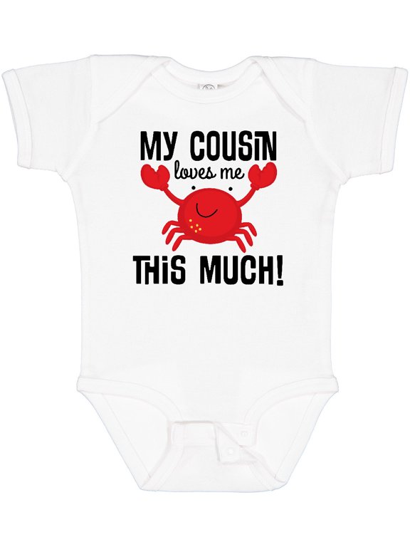 My Cousin Loves Me Boys Boys or Girls Baby Bodysuit