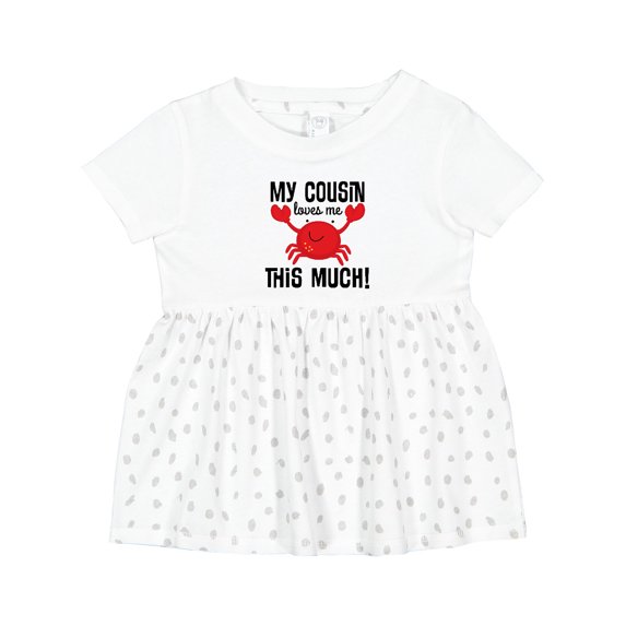 Inktastic My Cousin Loves Me Boys Girls Baby Dress